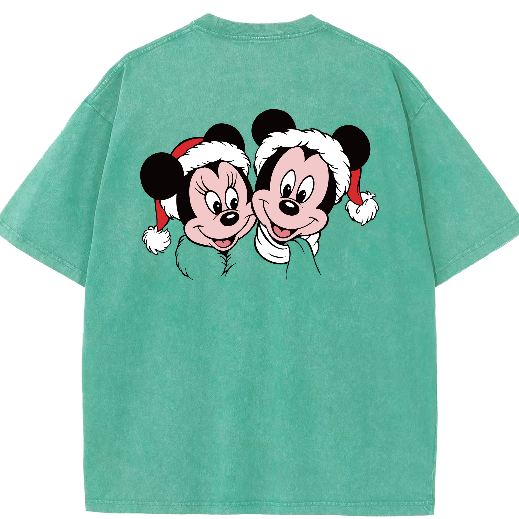 （画像用） ミッキーマウス Mickey Mouse 綿100% ヴィンテージ風 半袖Tシャツ（背面プリント）